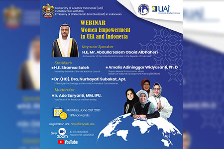 Kolaborasi UAI Dengan UEA Dalam Webinar Pemberdayaan Perempuan
