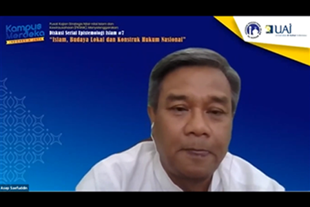 Diskusi Serial Epistemologi Islam “Islam, Budaya Lokal Dan Konstruk Hukum Nasional”